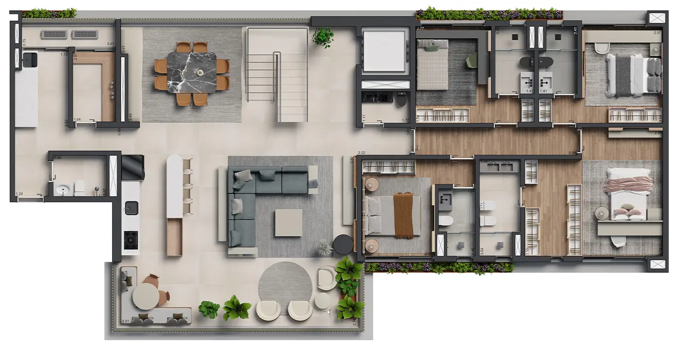 426 m²