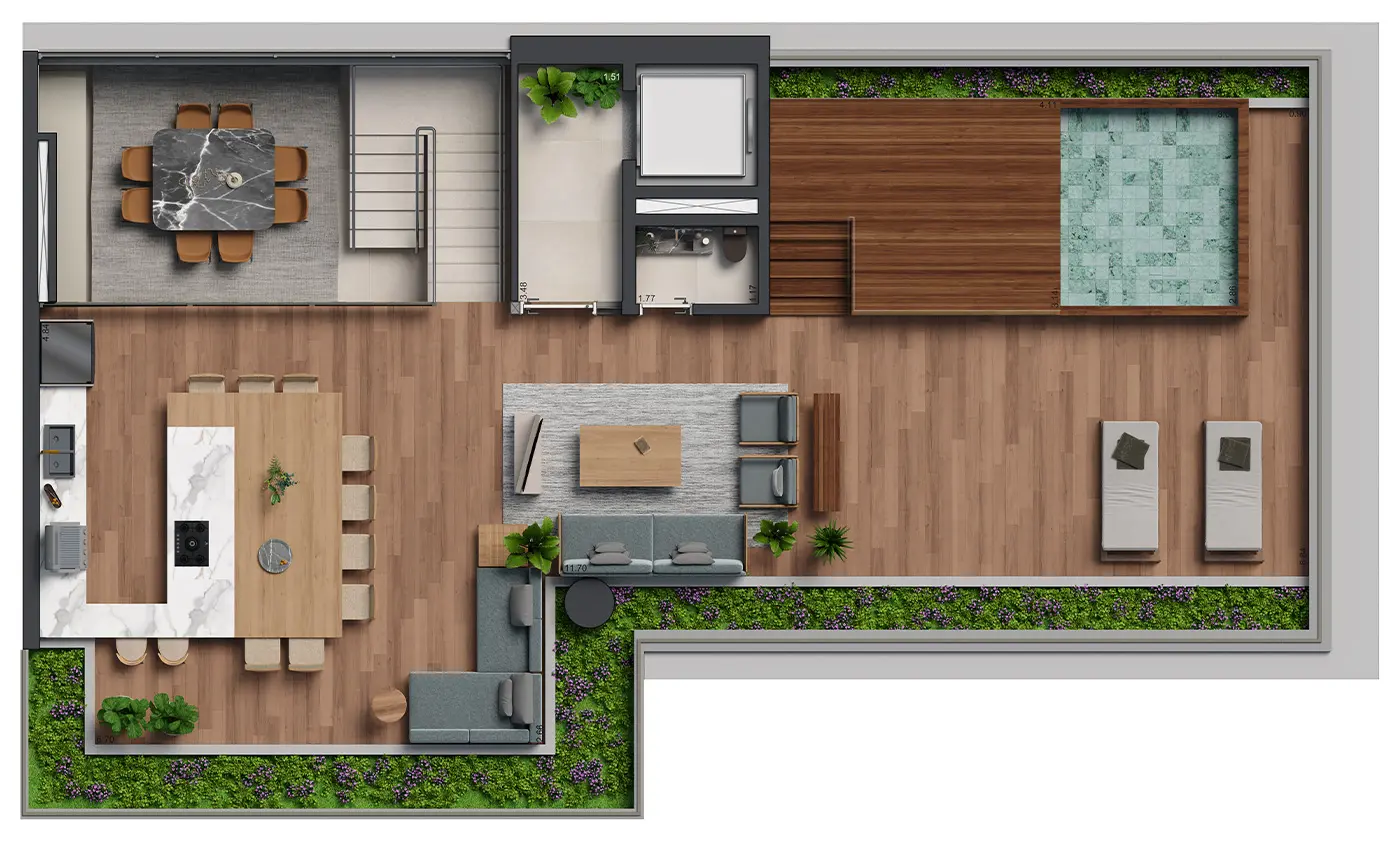 426 m²