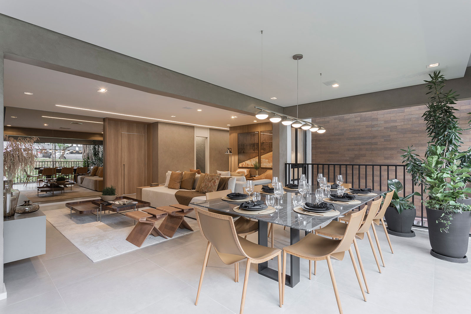 Living ampliado do apto. de 106m²
