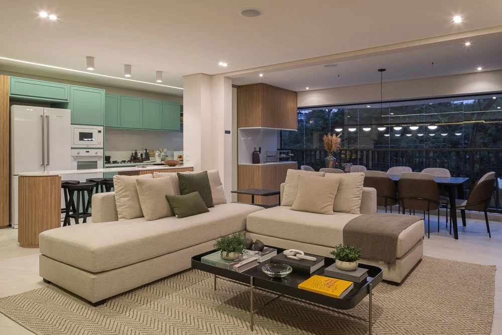 Living do decorado Incorporadora