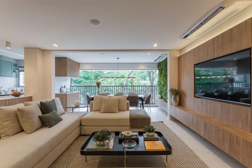 Living do decorado Incorporadora