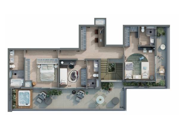 295m² Duplex (Superior) H.I. Pinheiros Setin Incorporadora