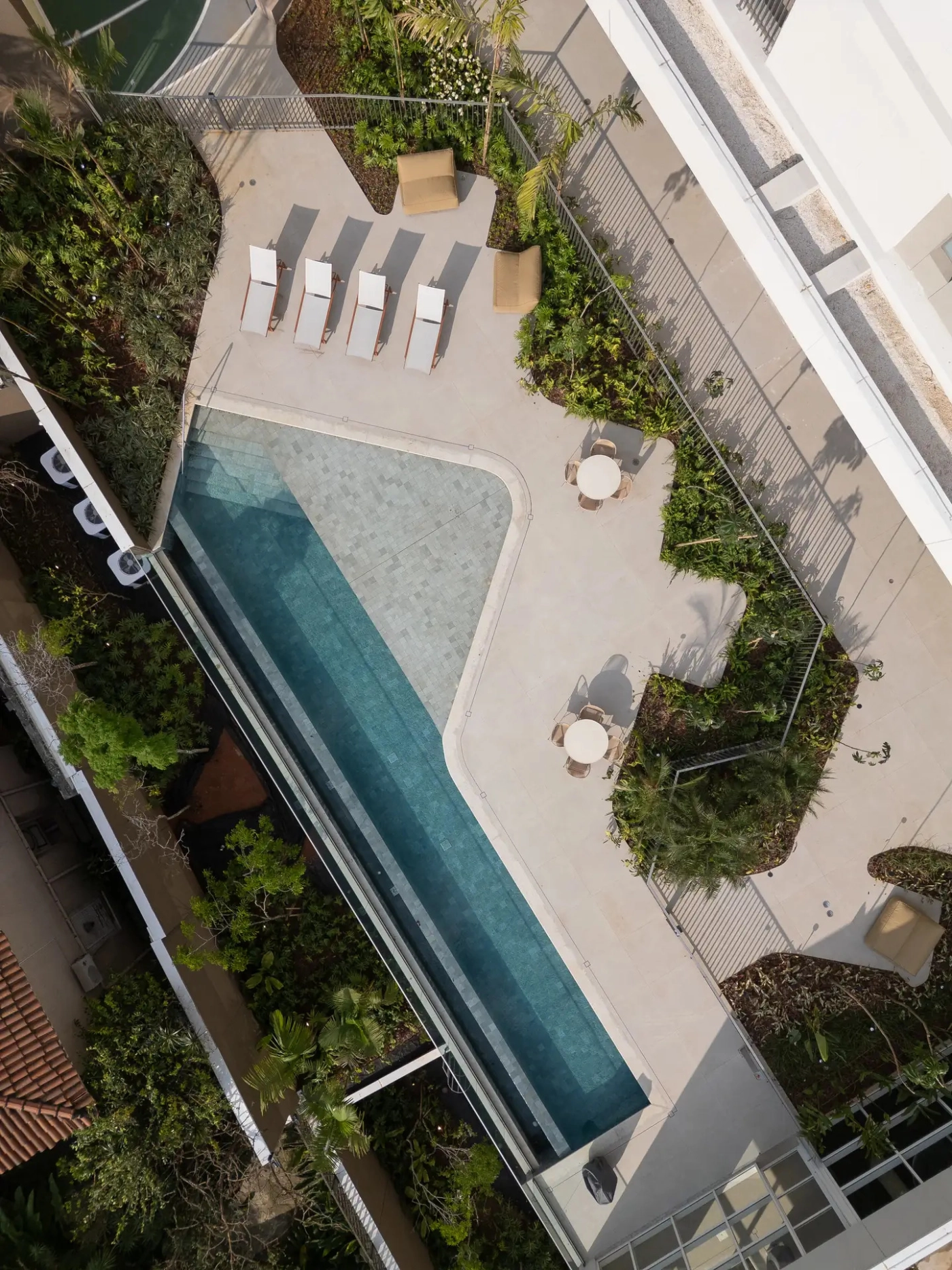 Piscina - vista aérea