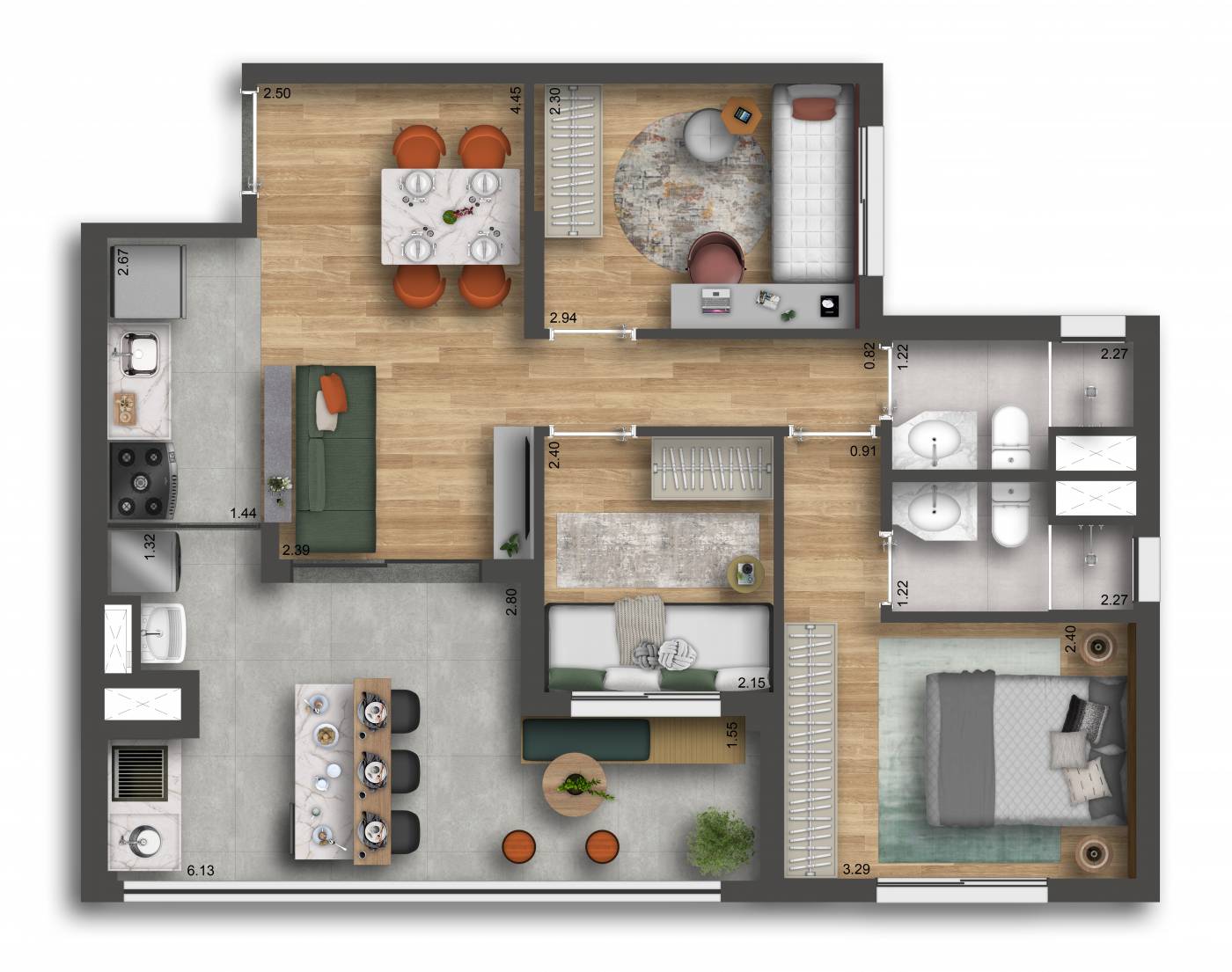 Smart Home Nova Klabin - Apartamentos De 2 E 3 Dorms - 49 A 69m²