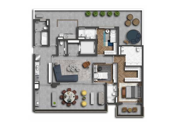 213m² - 3 Suítes Klasse Alto da Boa Vista Setin Incorporadora