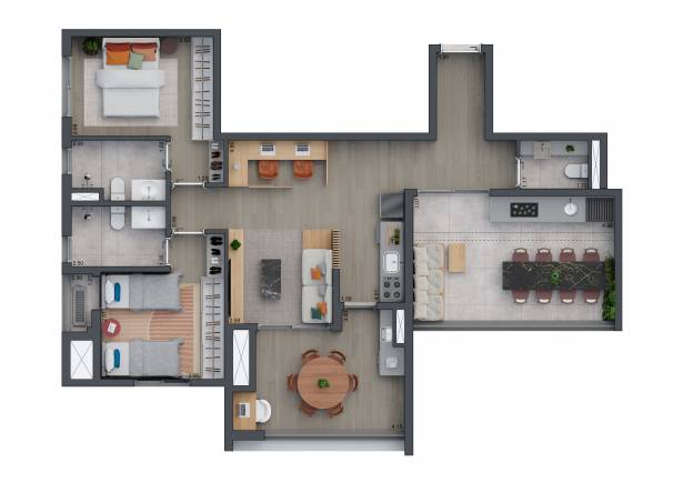 Penthouse 99m² - 2 suítes Zeit Brooklin Setin Incorporadora
