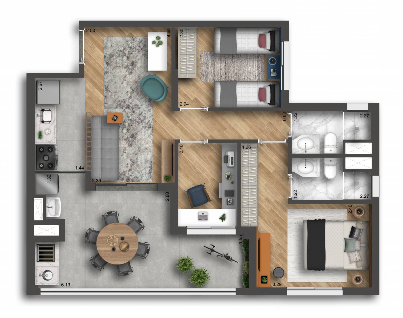 Smart Home Nova Klabin - Apartamentos De 2 E 3 Dorms - 49 A 69m²