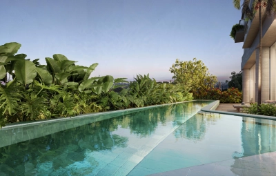 Perspectiva da Piscina Teçá Setin Incorporadora
