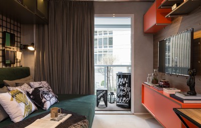 Living do decorado de 20m2 Downtown São Luís Setin Incorporadora