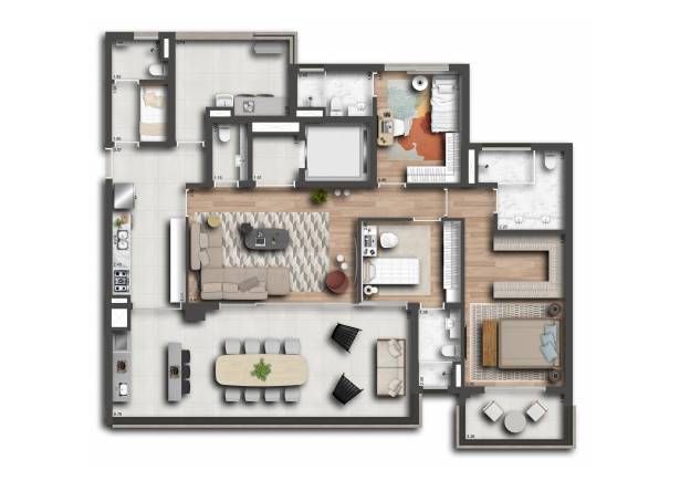 173m² - 3 Suítes Klasse Alto da Boa Vista Setin Incorporadora