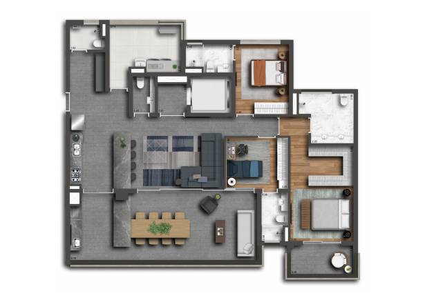 173m² - 3 Suítes Klasse Alto da Boa Vista Setin Incorporadora