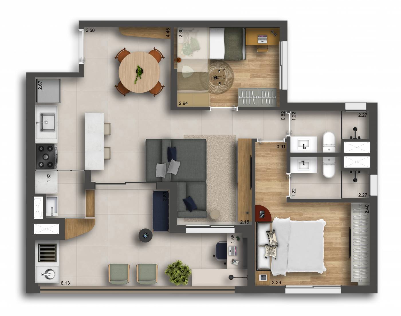 Smart Home Nova Klabin - Apartamentos De 2 E 3 Dorms - 49 A 69m²