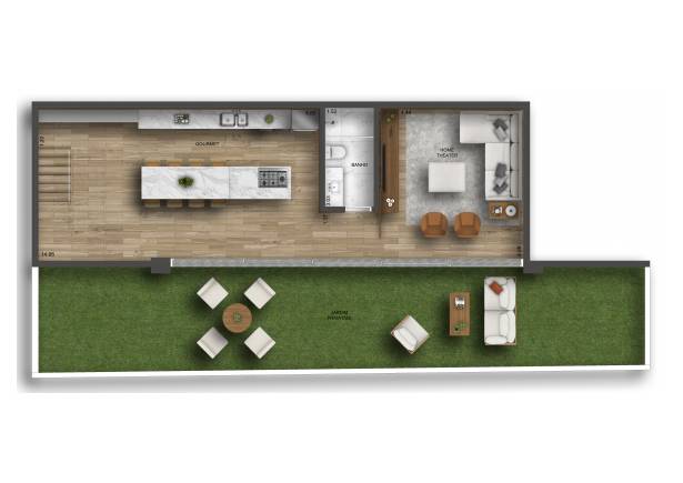 Duplex - Piso Inferior Aeté Jardim Paulista Setin Incorporadora