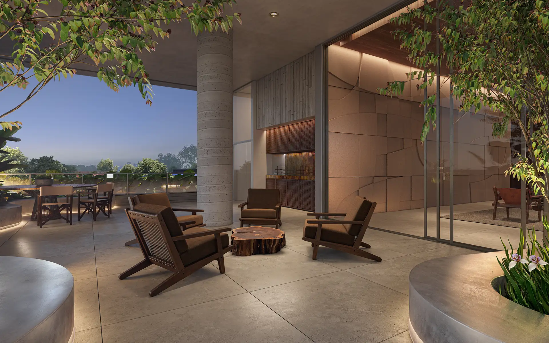 imagem mosaico lazer