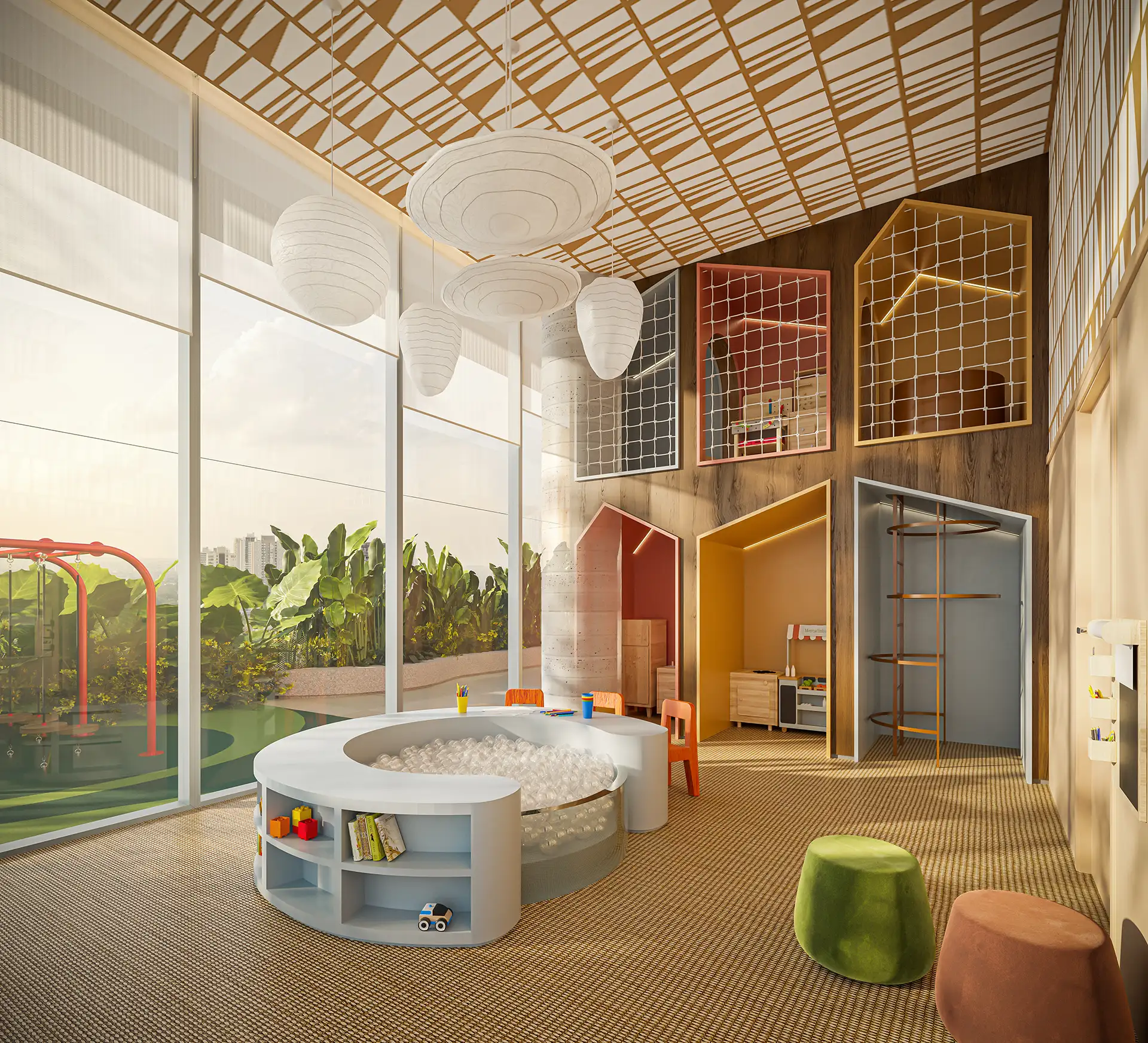 imagem mosaico lazer