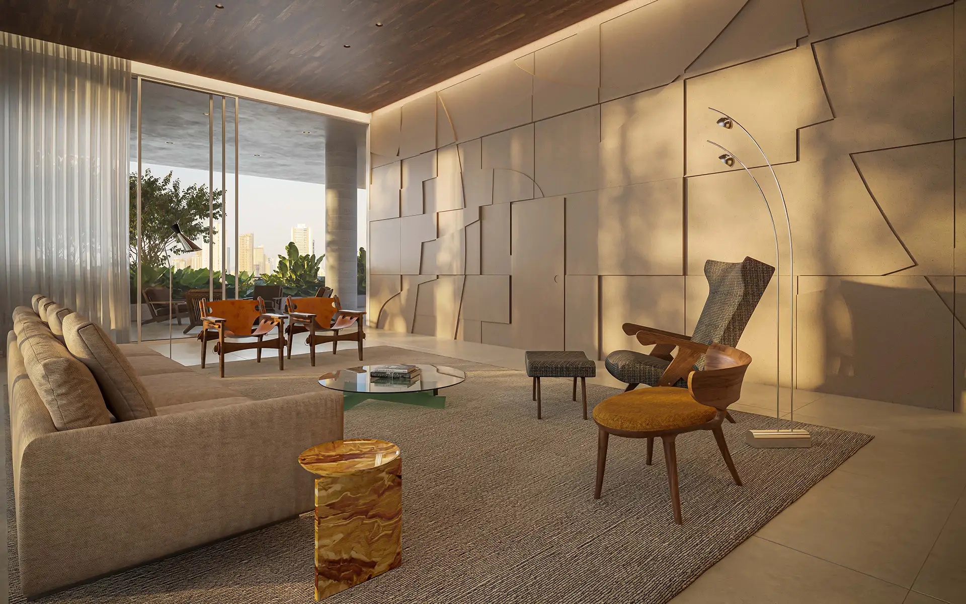 imagem mosaico lazer